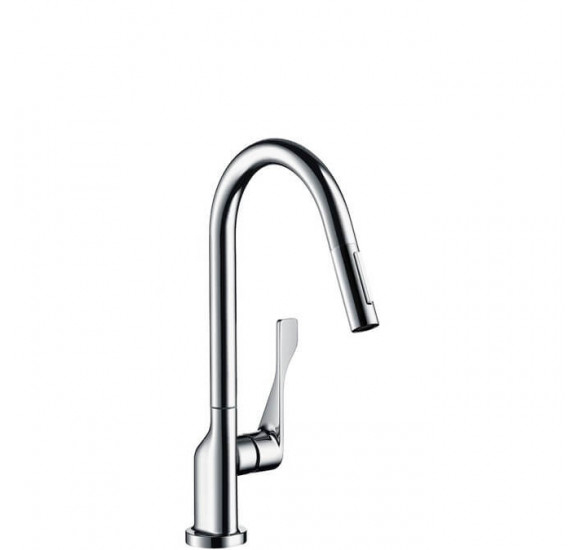 Hansgrohe AXOR Citterio (39835800) maišytuvas su ištraukiama žarna, nerūdijančio plieno spalvos : Spalva - Nerūdijančio plieno