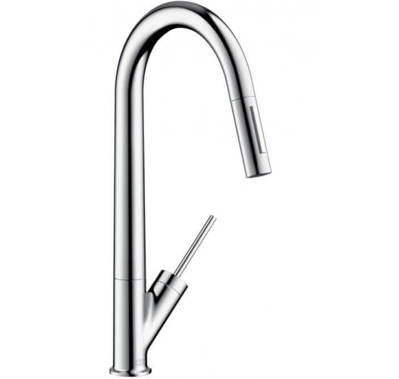 Hansgrohe AXOR starck maišytuvas su ištraukiama žarna plautuvei chromo sp. : Spalva - Chromas