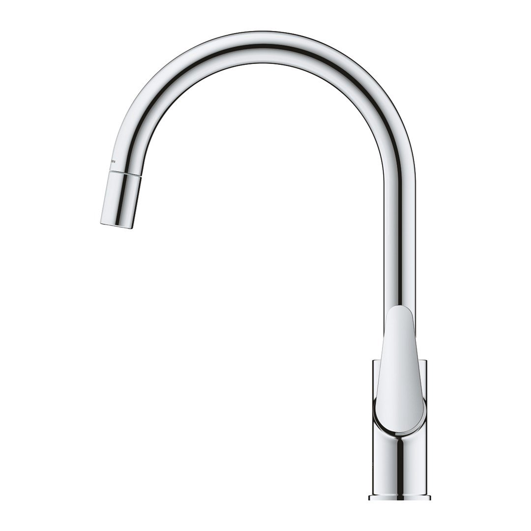 GROHE baucurve 30547000 Vieno sverto virtuvės kriauklės maišytuvas „Chrome