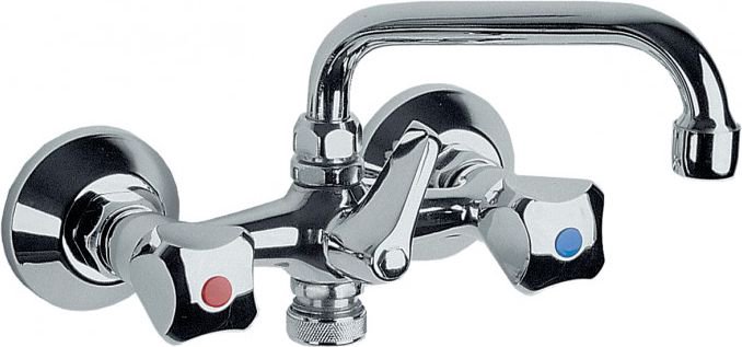 Basin battery KFA chrome wall standard (300-319-0)