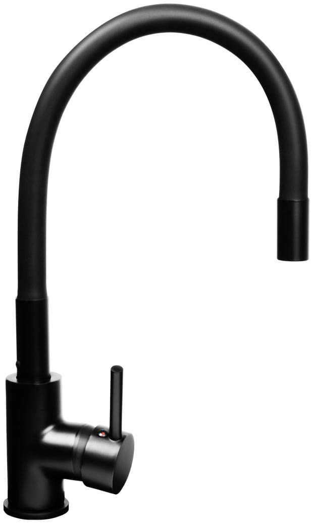 Virtuvės maišytuvas PYRAMIS FLESSI black edition