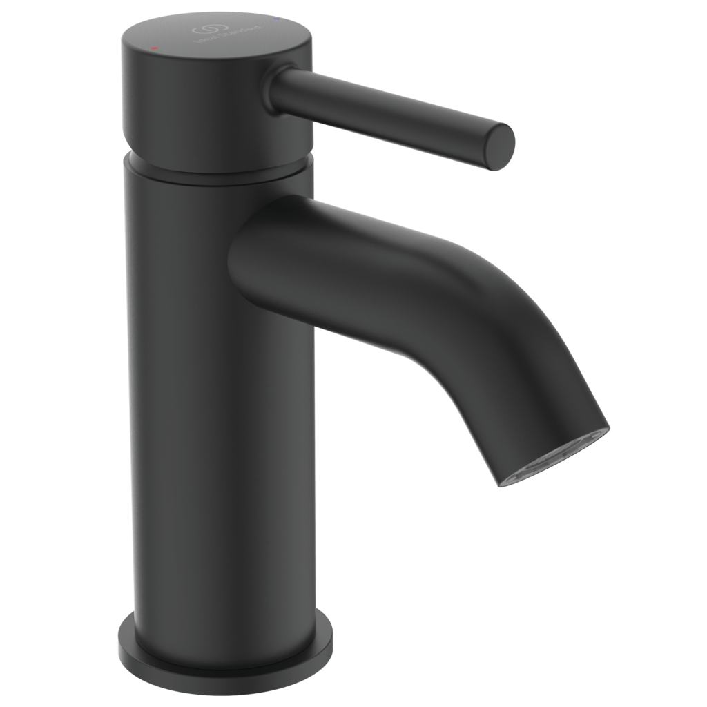 Praustuvo maišytuvas Ideal Standard Ceraline, su dugno vožtuvu, Silk Black matinė juoda