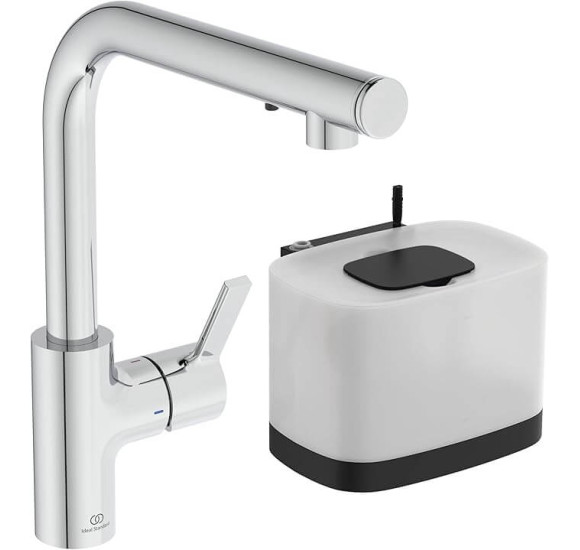 Ideal Standard Gusto virtuvinis maišytuvas su muilo dozatoriumi, pasirinkite spalvą : Spalva - Chromas