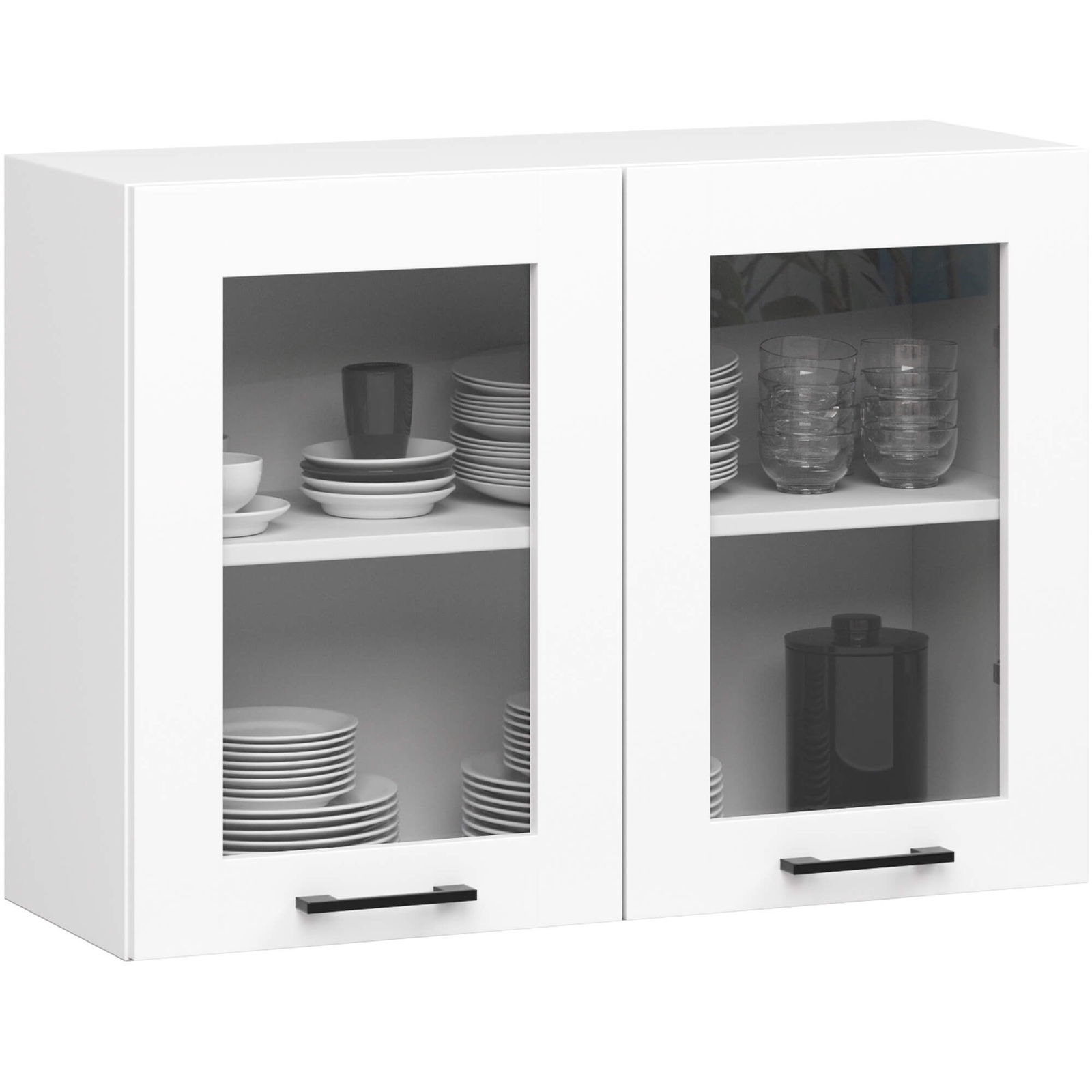 Pakabinama virtuvės spintelė OLIVIA W80, H58 cm, balta