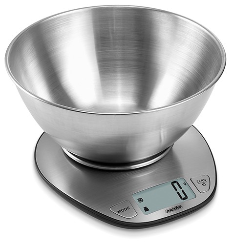 Virtuvinės svarstyklės Mesko Kitchen Scale MS 3152 Maximum weight (capacity) 5 kg, Graduation 1 g, Display type LCD, Stainless steel