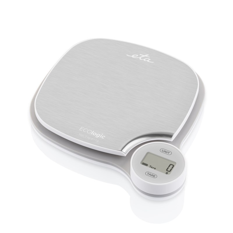 Virtuvinės svarstyklės ETA Kitchen scale ETA477090000 ECOlogic Graduation 1 g Display type LCD Stainless Steel