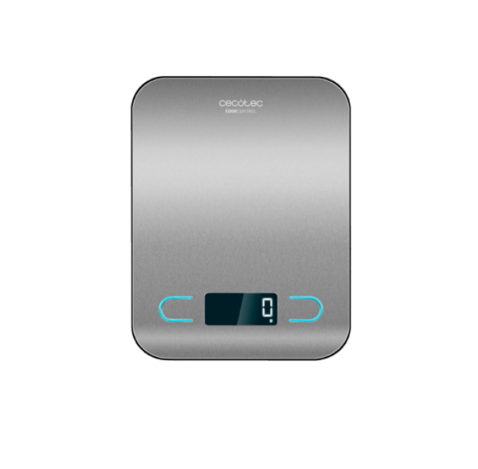 Virtuvės svarstyklės Cecotec CookControl, maksimali talpa 5 kg, gradacija 1 g, ekrano tipas LCD