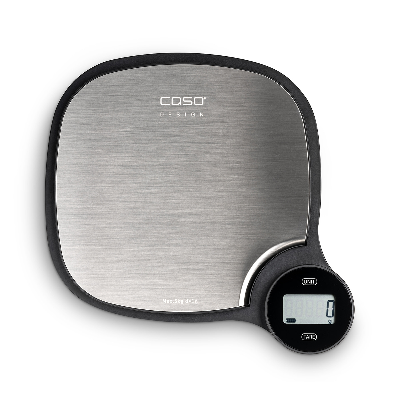 Virtuvinės svarstyklės Caso Kitchen EcoMaster Scales Maximum weight (capacity) 5 kg, Graduation 1 g, Stainless Steel