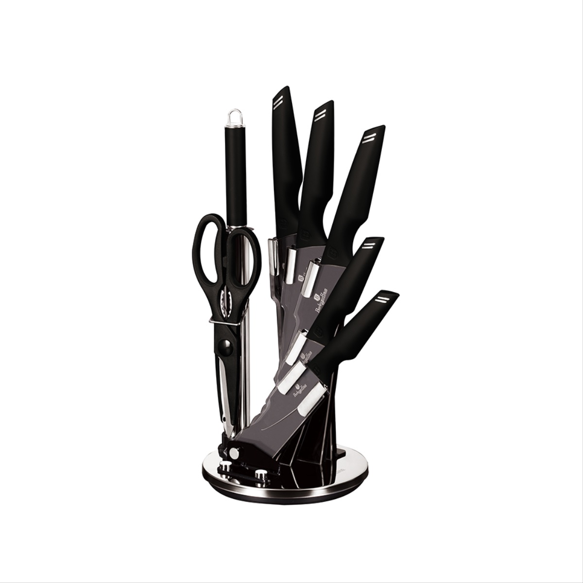 Peilių rinkinis Black Silver Collection 8 vnt. BH-2693