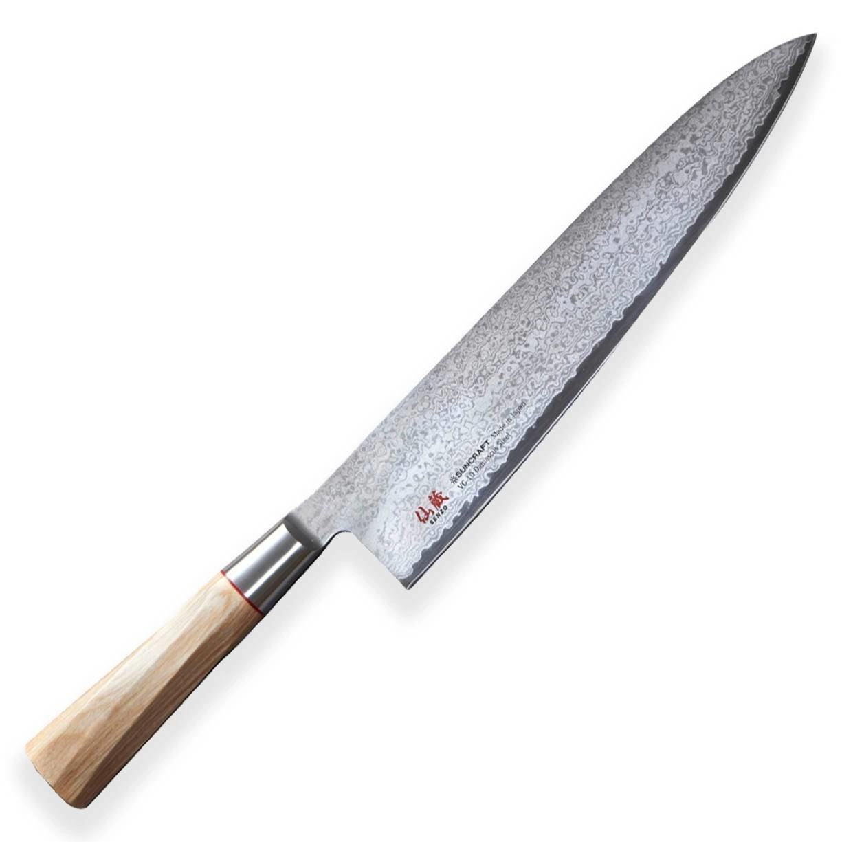 Suncraft SENZO TWISTED OCTAGON Chef peilis 240 mm TO-06