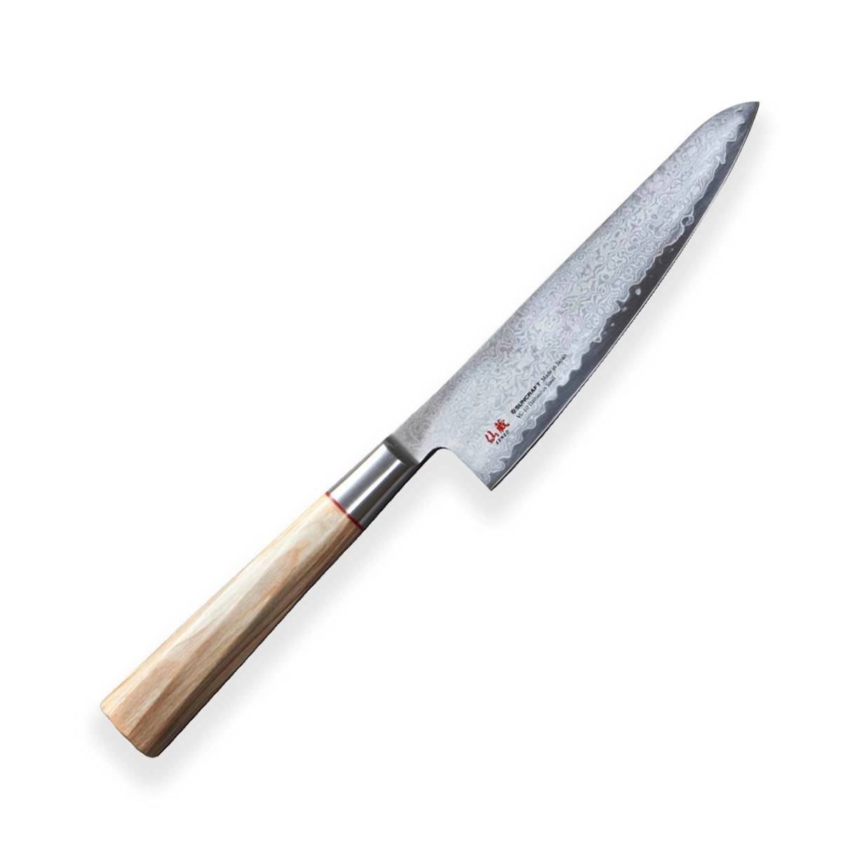 Virtuvinis peilis Suncraft SENZO TWISTED OCTAGON Santoku mažas 143mm TO-03