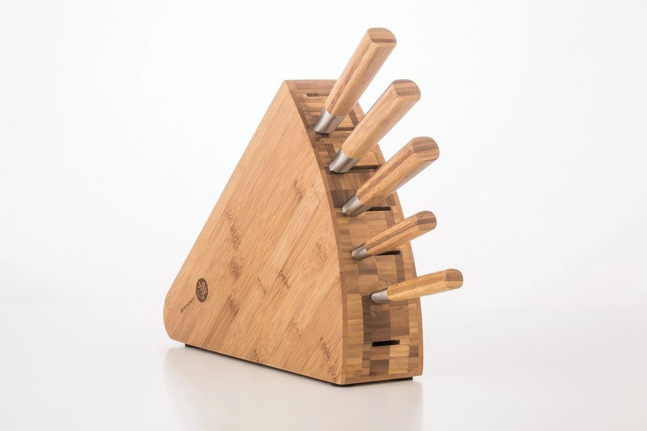 Suncraft MU Bamboo peilių rinkinys su stovu MU-SET