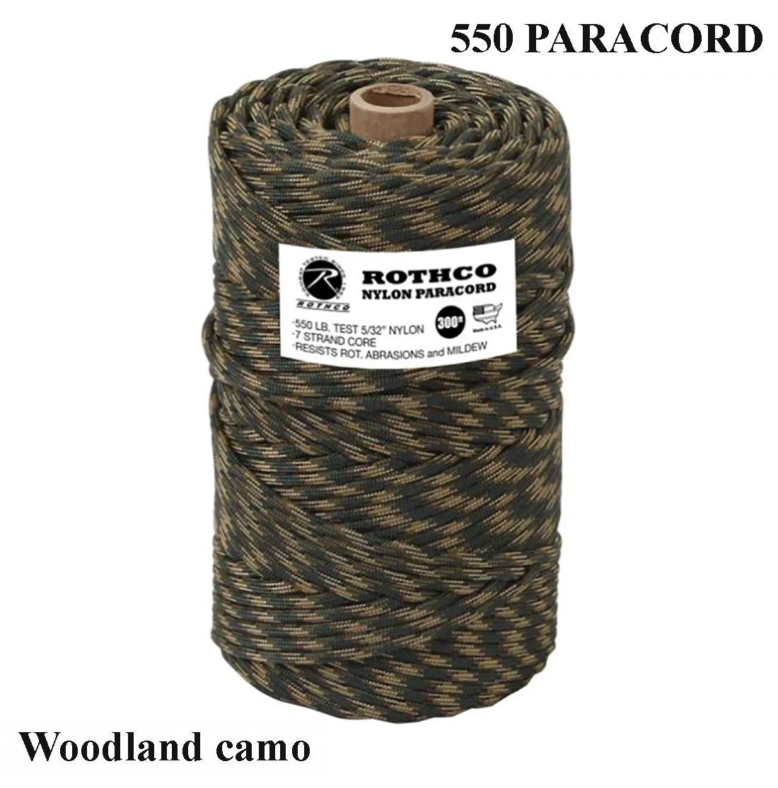 Virvutė 550 Paracord 90 m Woodland .
