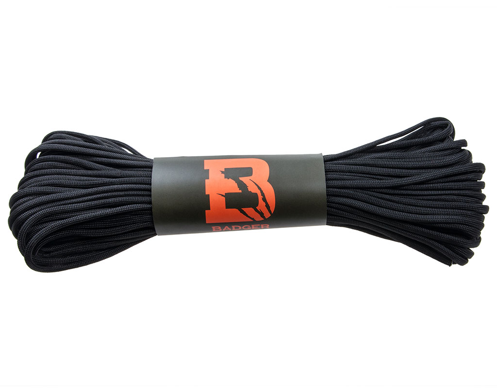 Virvutė PARACORD BADGER OUTDOOR 550 juoda 30 M TLT išsiuntimas 2-4 d.