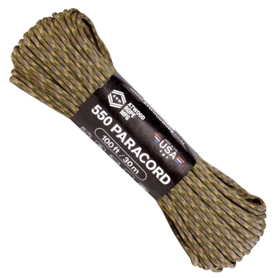 Virvutė PARACORD ATWOOD ROPE MFG 550 CAMOUFLAGE 30 M TLT išsiuntimas 2-4 d.