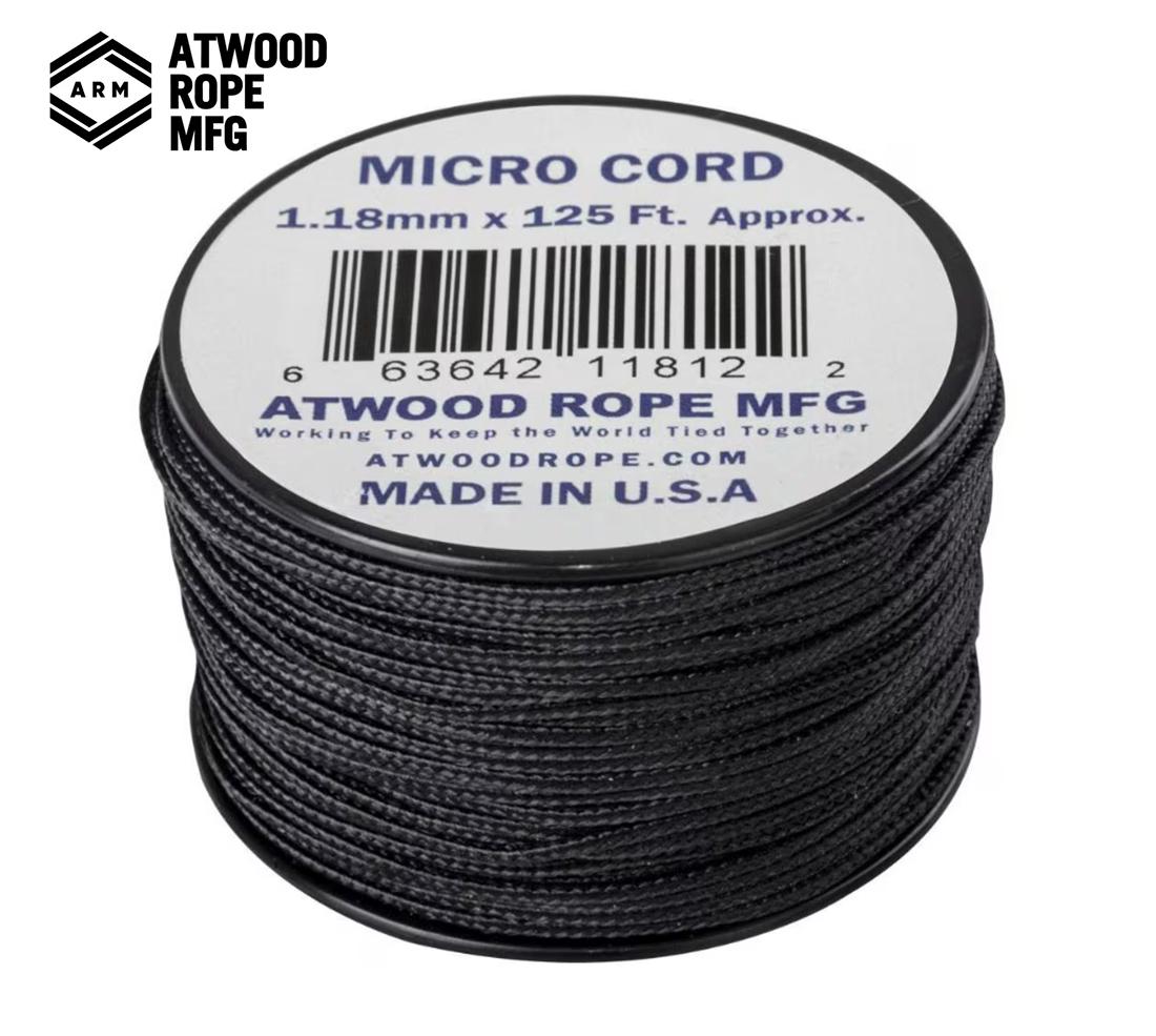 Virvė Atwood Rope MFG Micro Cord 38 m Juoda BLT išsiuntimas 1-3 d.