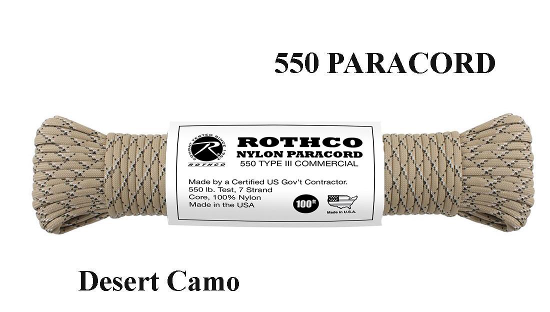 Virvutė 550 Paracord 30 m Desert camo .