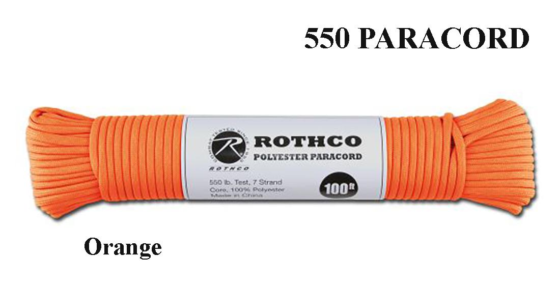 Virvutė 550 Paracord 30 m Orange .