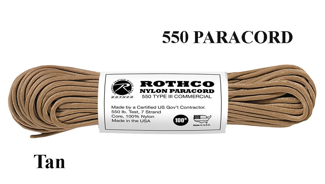 Virvutė 550 Paracord 30 m Tan .