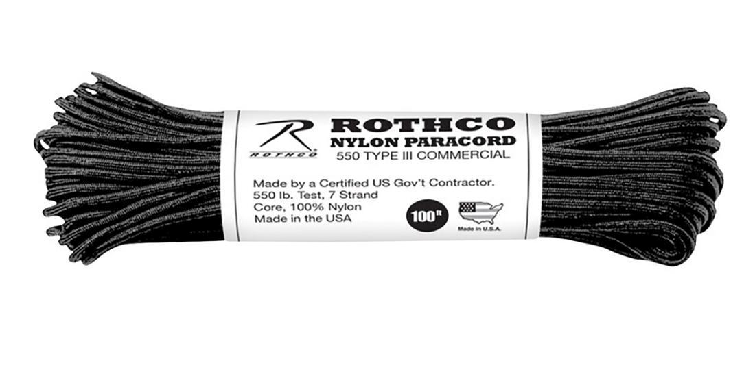 Virvutė 550 Paracord 30 m Juodas .