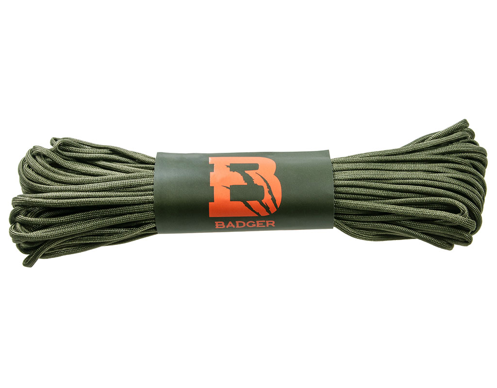 Virvutė PARACORD BADGER OUTDOOR 550 žalia 30 M TLT išsiuntimas 2-4 d.