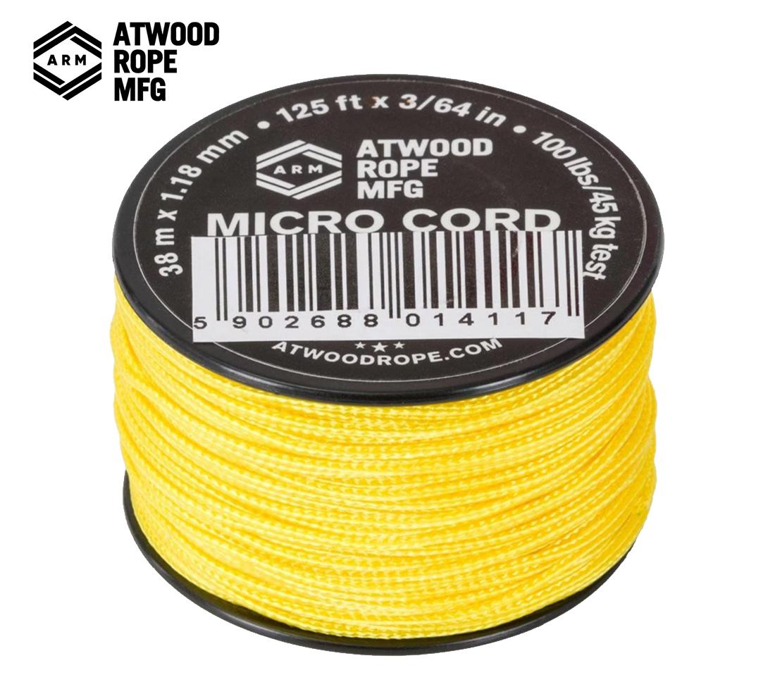 Virvė Atwood Rope MFG Micro Cord 38 m Geltona MLP išsiuntimas 9 d.