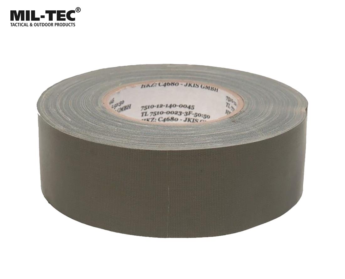 Mil-Tec lipni juosta 75 mm x 50 m Olive MLP išsiuntimas 9 d.