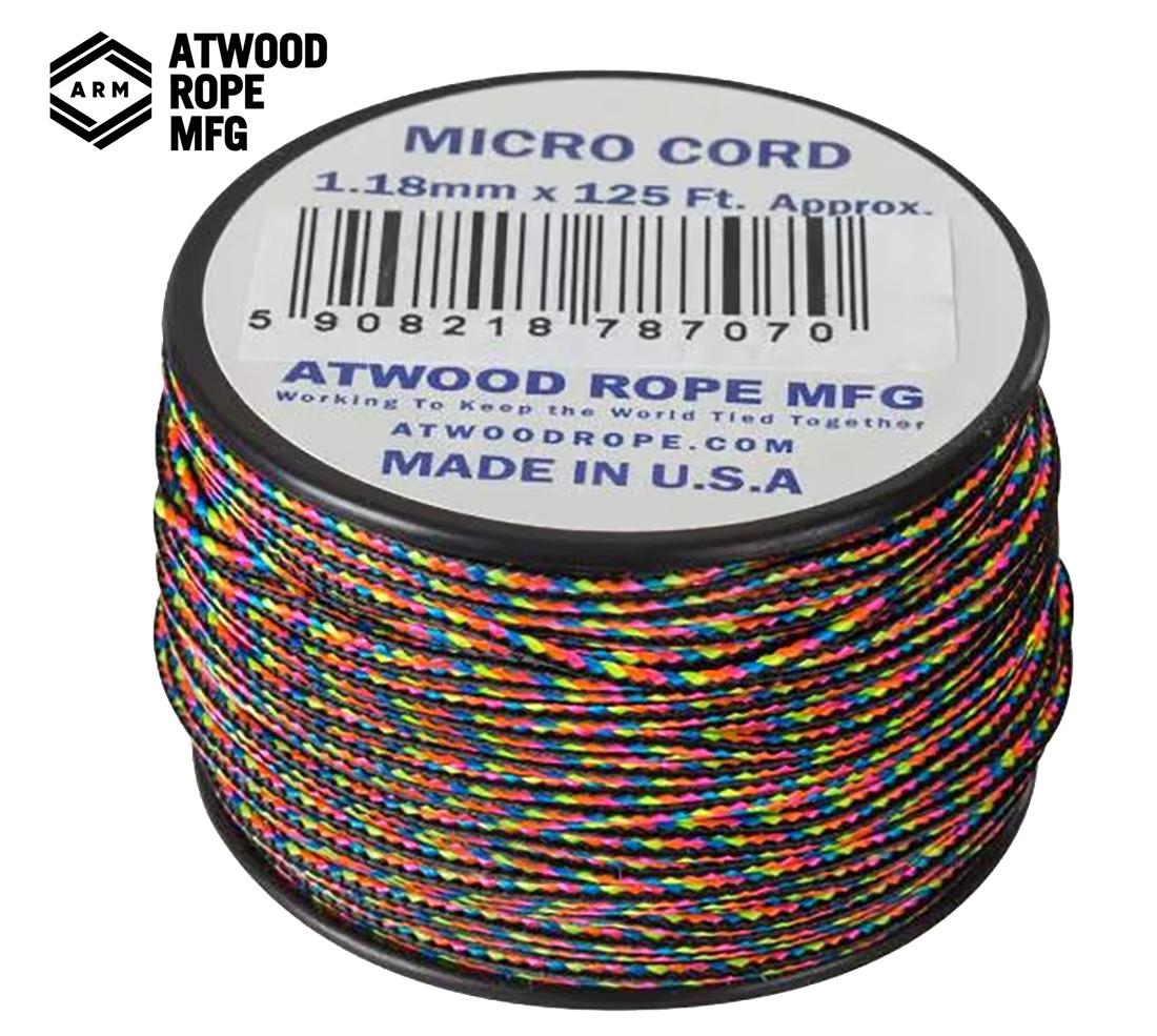 Virvė Atwood Rope MFG Micro Cord 38 m Dark Stripes MLP išsiuntimas 9 d.