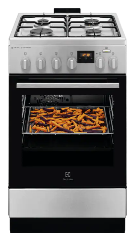 Dujinė viryklė su elektrine orkaite ELECTROLUX LKK560222X