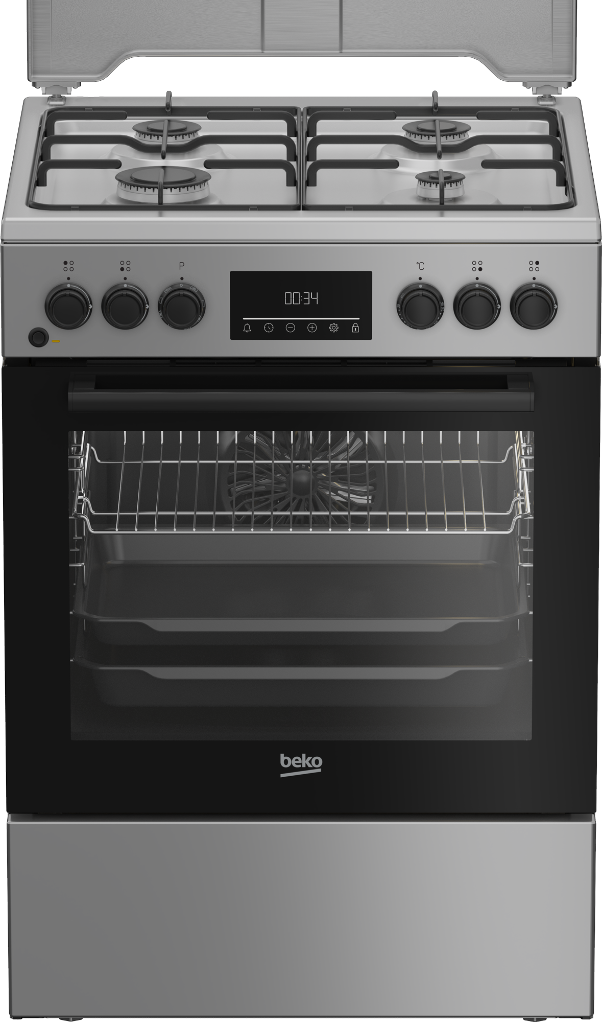 Dujinė viryklė su elektrine orkaite BEKO FBM62320SDS, 60 cm
