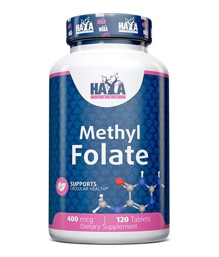 Haya Labs Methyl Folate (Metilo folatas) 120 tabl.