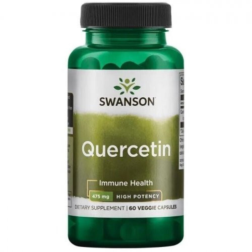 SWANSON Quercetin Immune Health 475mg Kvercetinas, 60 kapsulių