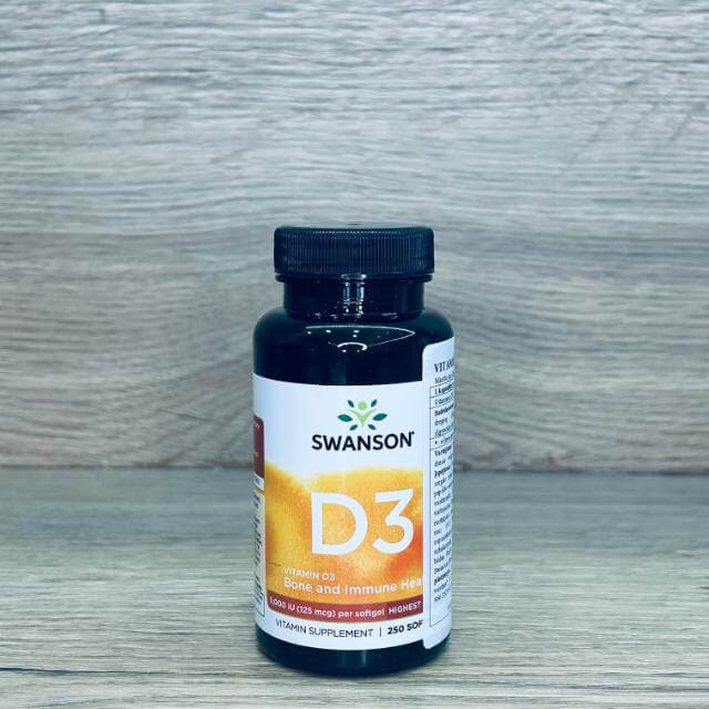 Swanson Vitamin D3 5000 - 250 kaps.