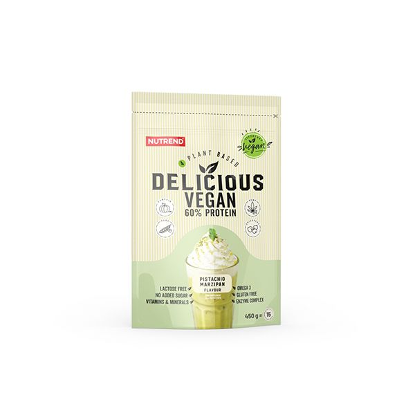 NUTREND Delicious Vegan Protein - 450g Pistacijos/marcipanas