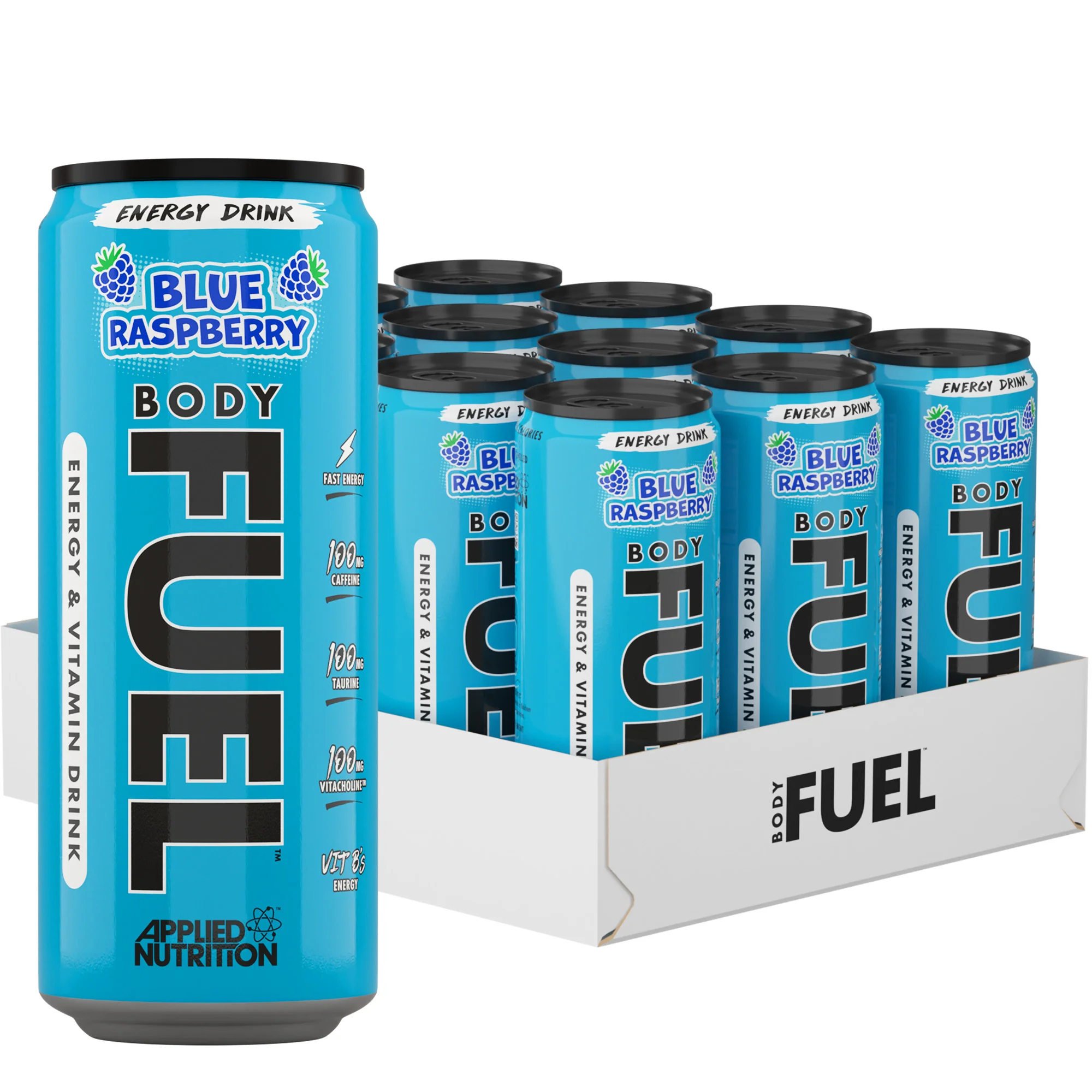 APPLIED NUTRITION Bodyfuel Energy Cans - 12x330ml Limonadas