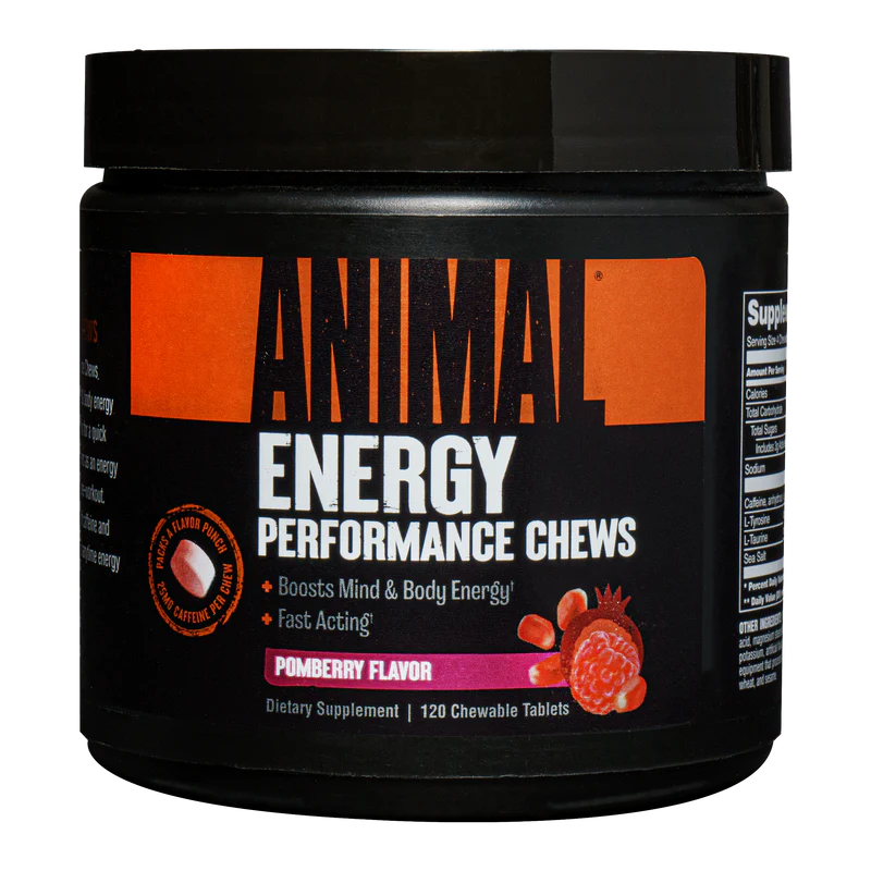 Universal Animal Energy Performance Chews 120 tabl. - Mango skonis