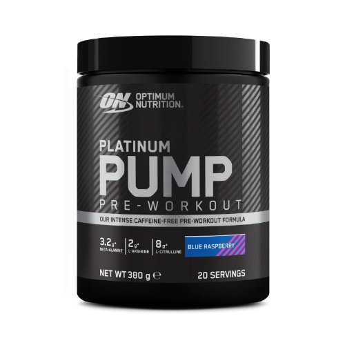 ON Platinum Pump Pre-workout, 380 g - Mėlynųjų aviečių