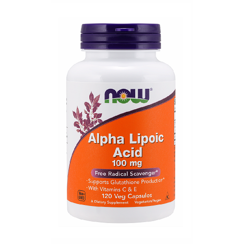NOW Alpha Lipoic Acid 100mg, 120 veganiškų kapsulių