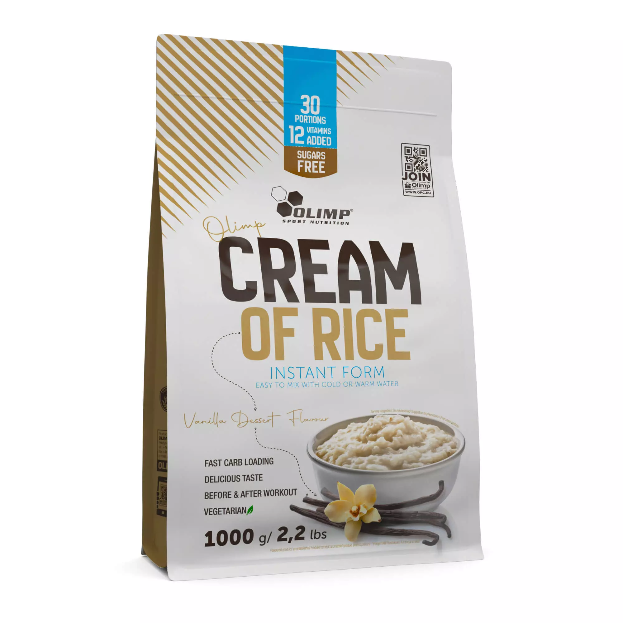 Olimp Cream of Rice 1000 g. - Creamy Chocolate skonis