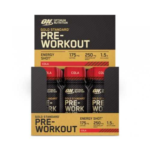 ON Gold Standard Pre-workout Shots 12 x 60ml - Žaliųjų citrinų