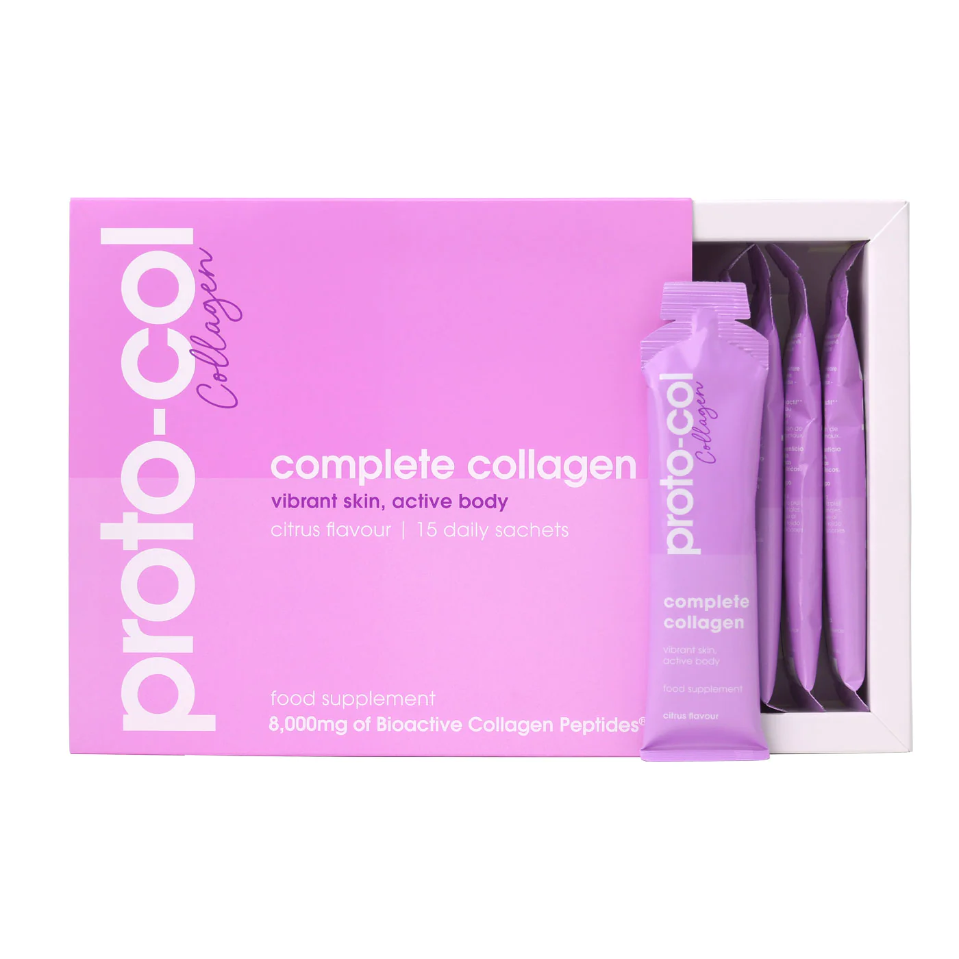 Proto-col Complete Collagen, 15 paketėlių x 30 ml