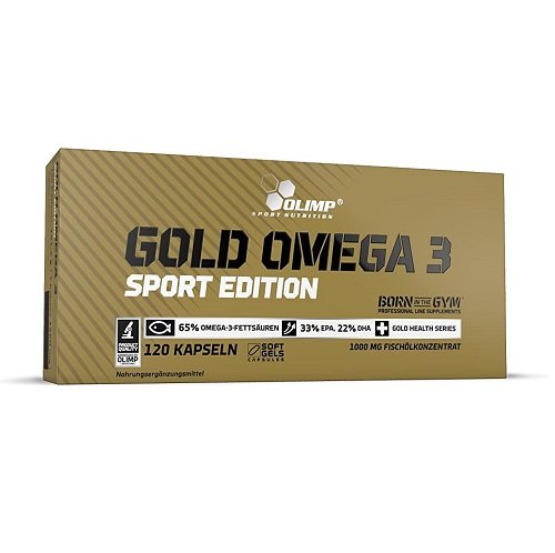 Olimp Gold Omega 3 Sport Edition, 120 kapsulių