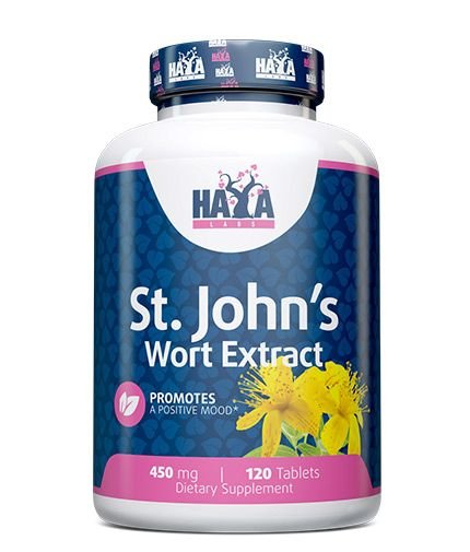 Haya Labs St. John's Wort Extract (Jonažolės ekstraktas) 120 tabl.