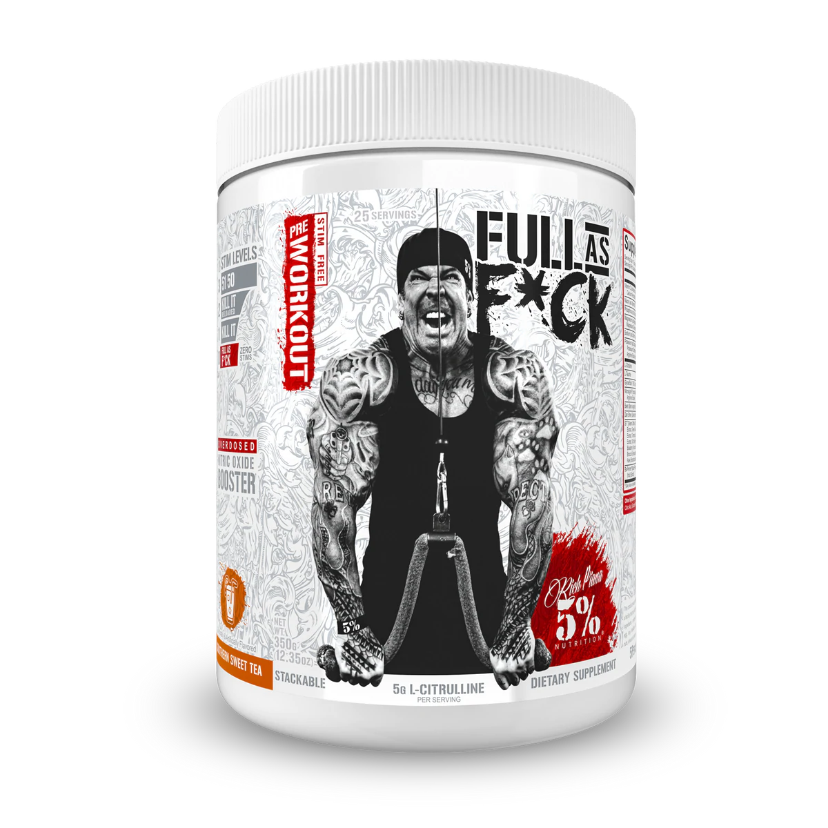 Rich Piana 5% Full As F*ck 350g. - Beach Blast skonis