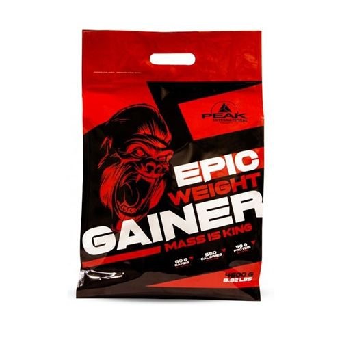 Peak Epic Weight Gainer, 4500g - Braškių skonis