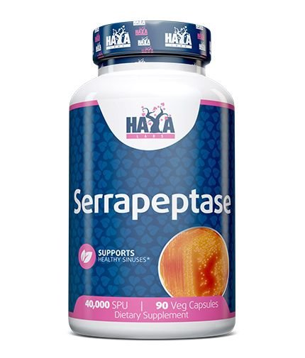 Haya Labs Serrapeptase (Serapeptazės fermentas) 90 kaps.