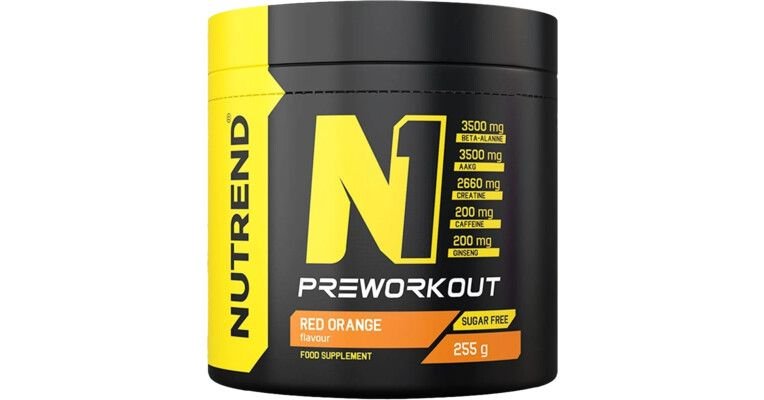 Nutrend N1 Pre-Workout 255 g. - Blue raspberry skonis