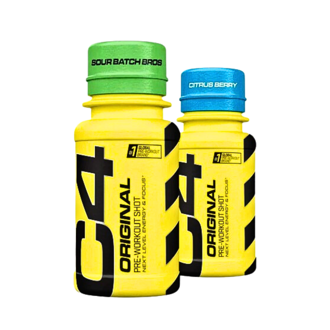 Cellucor C4 Pre-Workout Shot, 60 ml x 12 vnt. - Braškių