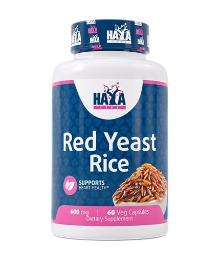 Haya Labs Red Yeast Rice (Raudonųjų mielių ryžių ekstraktas) 60 kaps.