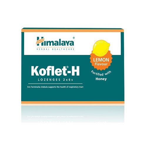 Himalaya Koflet, apelsinų skonio, 12 pastilių